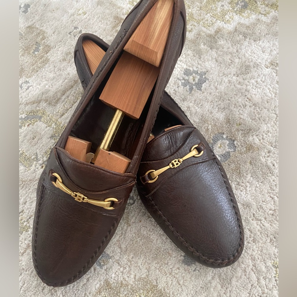 Men’s Bally Canden Deerskin loafers Size 15M
